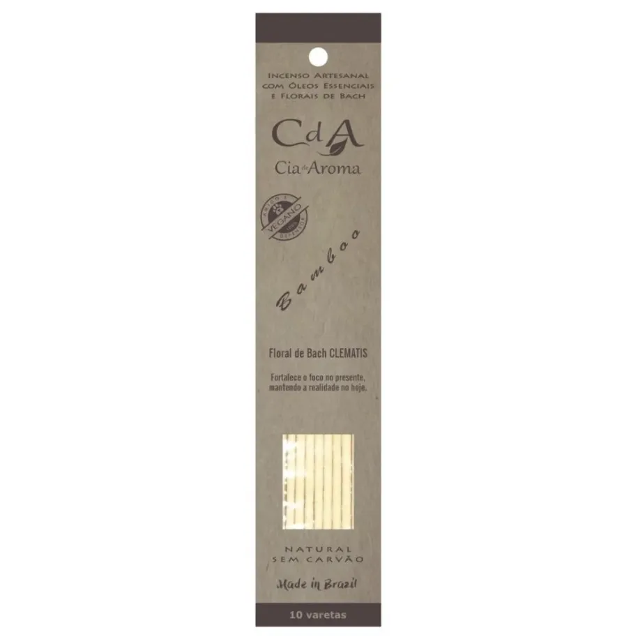 Incenso Cia de Aroma Natural Vareta - Bamboo