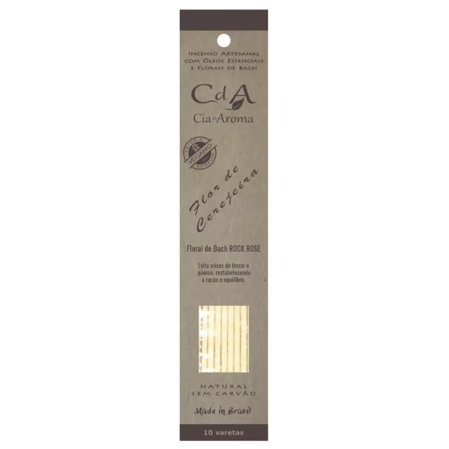 Incenso Cia de Aroma Natural Vareta - Flor de Cerejeira