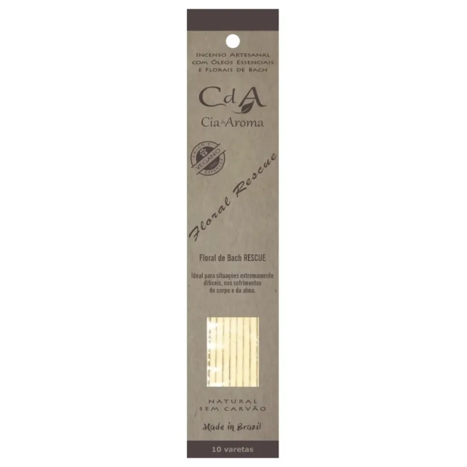 Incenso Cia de Aroma Natural Vareta - Floral Rescue