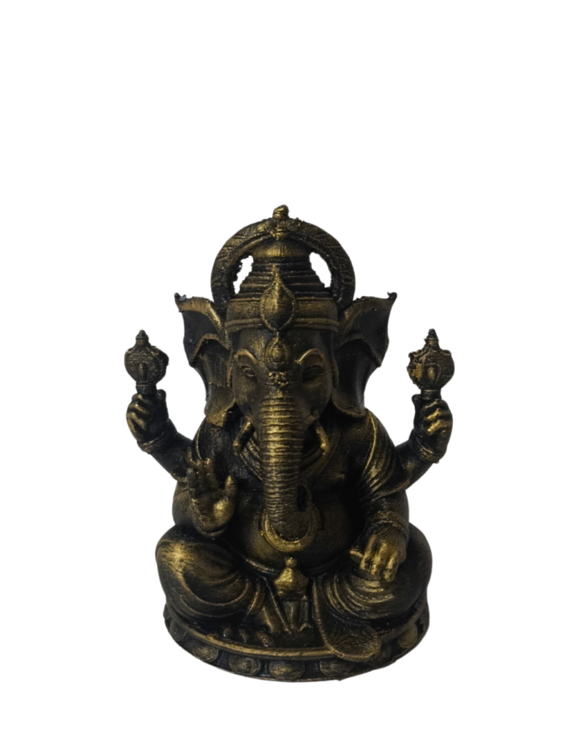 Lord Ganesha Dourado Decorativo