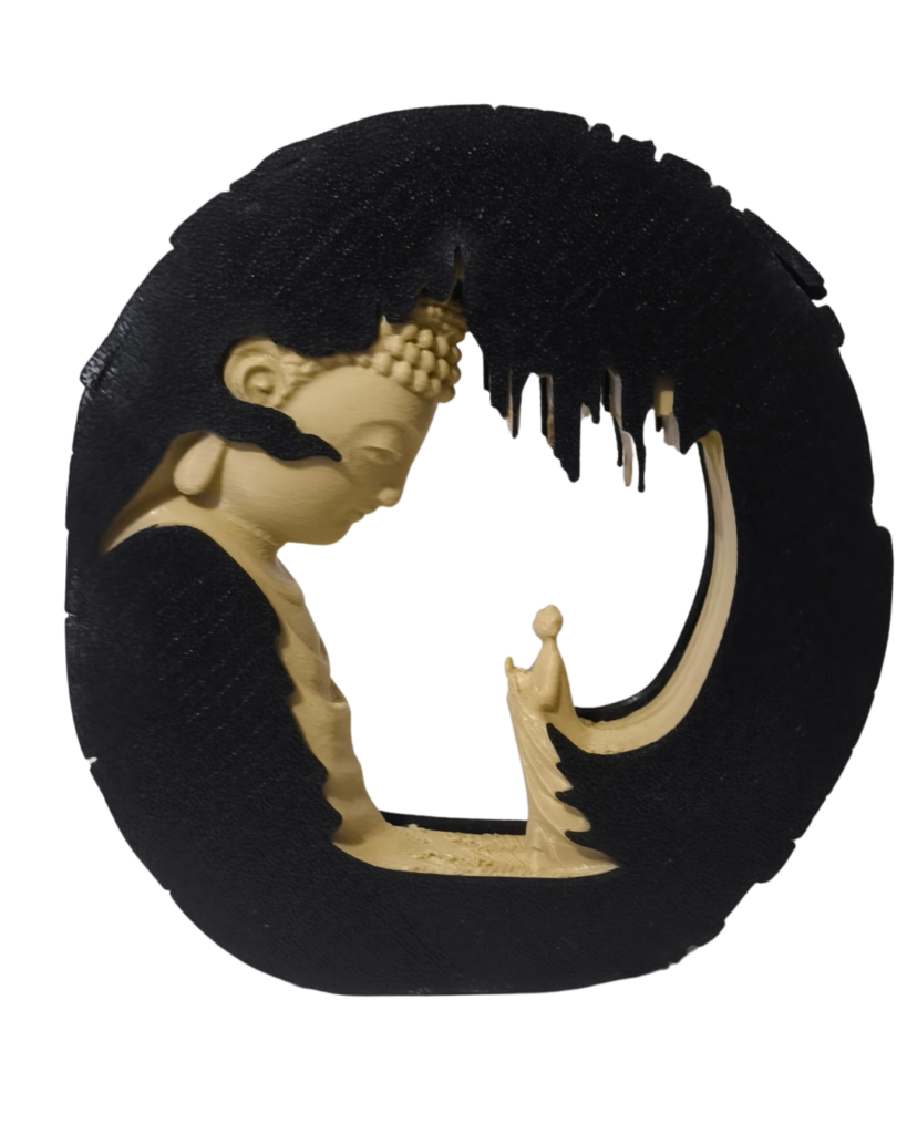 Buda em Meditação – Escultura Decorativa